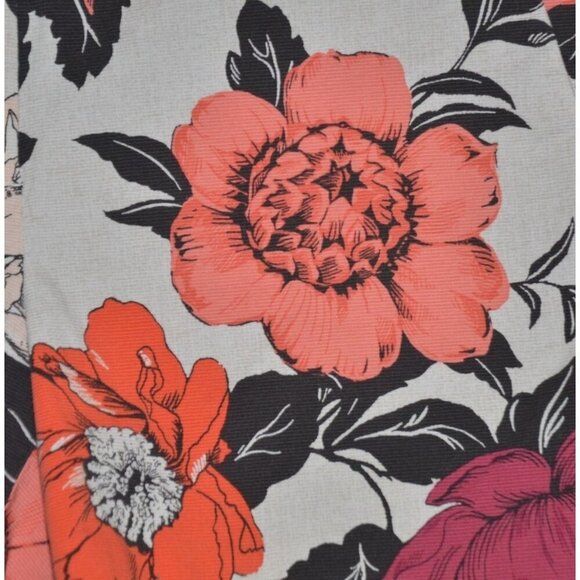 Ann Taylor Devin City Shorts Size 8 Colorful Floral Casual Summer Cotton Stretch - Picture 2 of 8